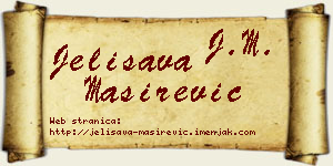 Jelisava Maširević vizit kartica